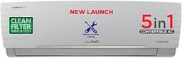 Lloyd 1.0 Ton 3 Star Inverter Split AC (5 in 1 Convertible, Copper, Anti-Viral + PM 2.5 Filter, 2023 Model, White with Chrome Deco Strip, GLS12I3FWAEV/WAEA)